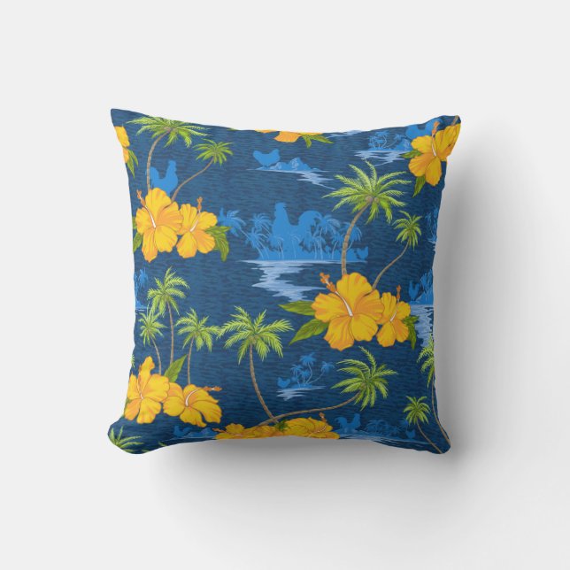 Coussin Lumahai Beach cachée Hawaii (Recto)