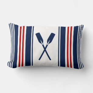 Coussin Lumbar à rayures marines avec pédales
