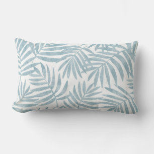 Coussin Lumbar bleu et blanc Aqua