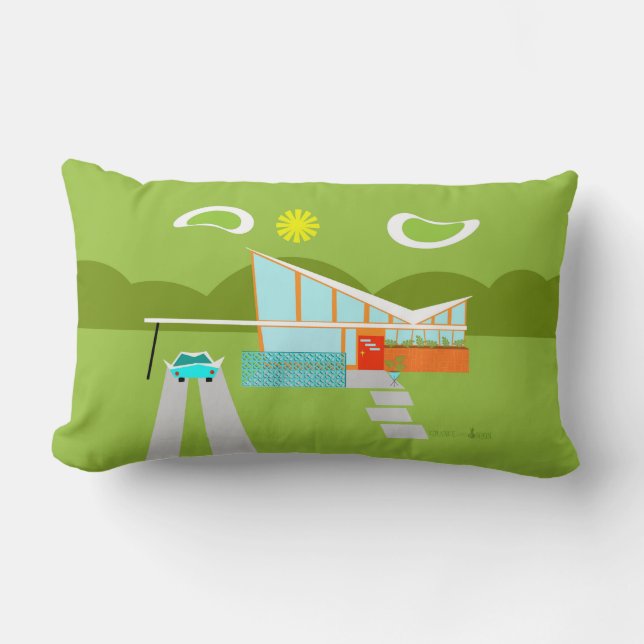 Coussin Lumbar de la maison Retro Palm Springs (Recto)