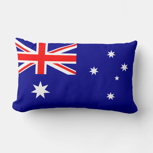 Coussin Lumbar du drapeau australien (Recto)