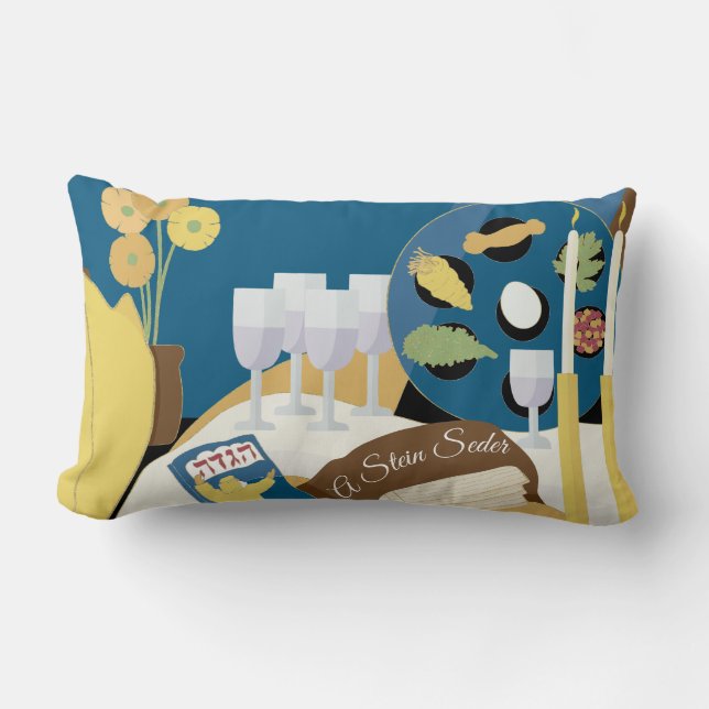 Coussin Lumbar du séder de Pessah "A Passover Sede (Recto)
