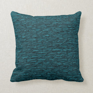 Coussin Lumbar et carreaux turquoises profonds de motif de