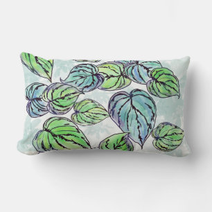 Coussin Lumbar Feuille vert
