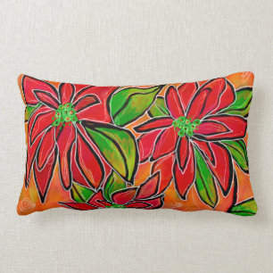 Coussin Lumbar Poinsettia