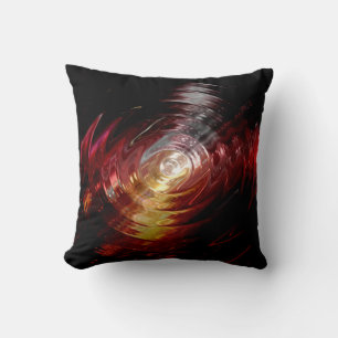 Coussin Lumière de vague noire de l'art Abstrait