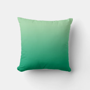 Coussin Lumière minimale au dégradé vert foncé