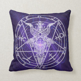 Coussin Lumière nulle de noir d'énergie de Baphomet