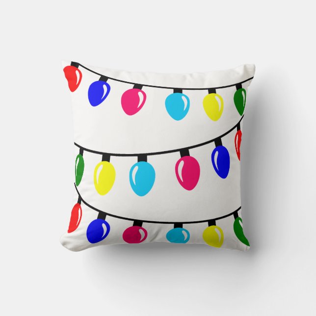 Coussin Lumières de Noël (Recto)