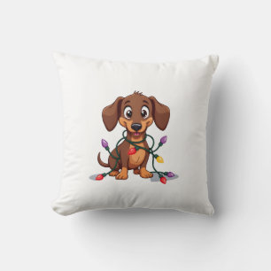 Coussin Lumières de Noël pour Teckel (2)