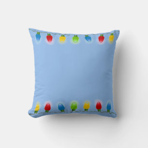 Coussin Lumières de Noël réversible