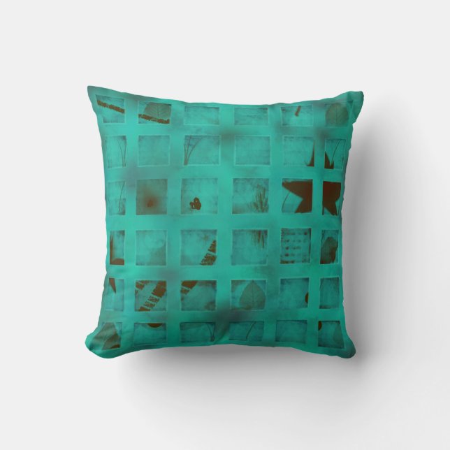 Coussin Lumières de turquoise dans ma chambre à coucher (Recto)