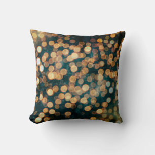 Coussin lumières fond abstrait, arrière - plan, noir, flou