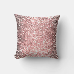Coussin Lumières scintillantes Rose Gold pour Filles Paill