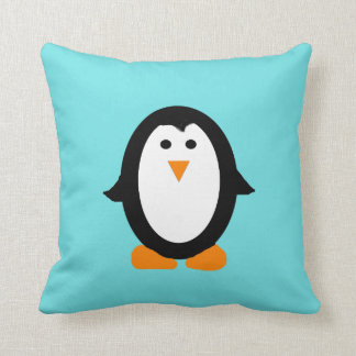 Coussin lunatique mignon de pingouin