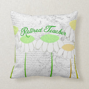 Coussin lunatique retiré de marguerites de