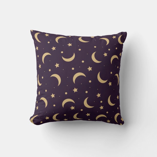 Coussin lune avec ciel nocturne (Recto)
