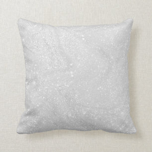 Coussin Lune blanche argentée Lune blanche Planète Jeter O