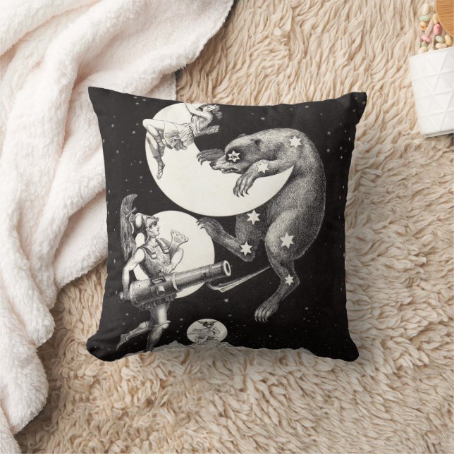 Coussin Lune céleste ciel Univers Dieu Nuit Illustration (Couverture)