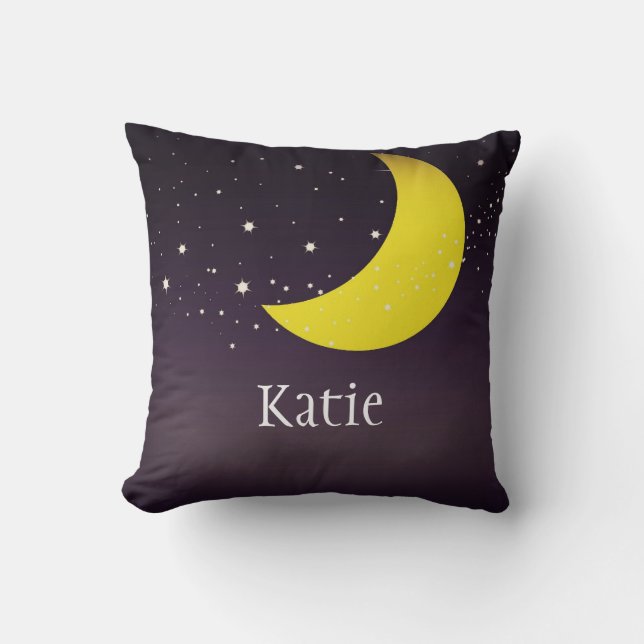 Coussin Lune et étoiles (Recto)