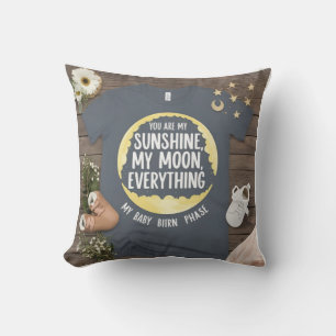 Coussin Lune Phase Baby : Vous Êtes Mon Tout