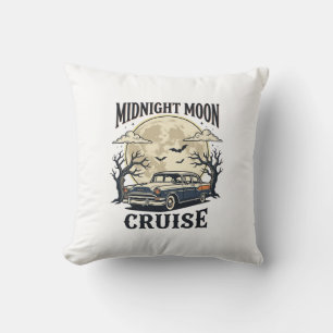 Coussin Lune Vintage Voiture Gothique Classique Auto Hallo