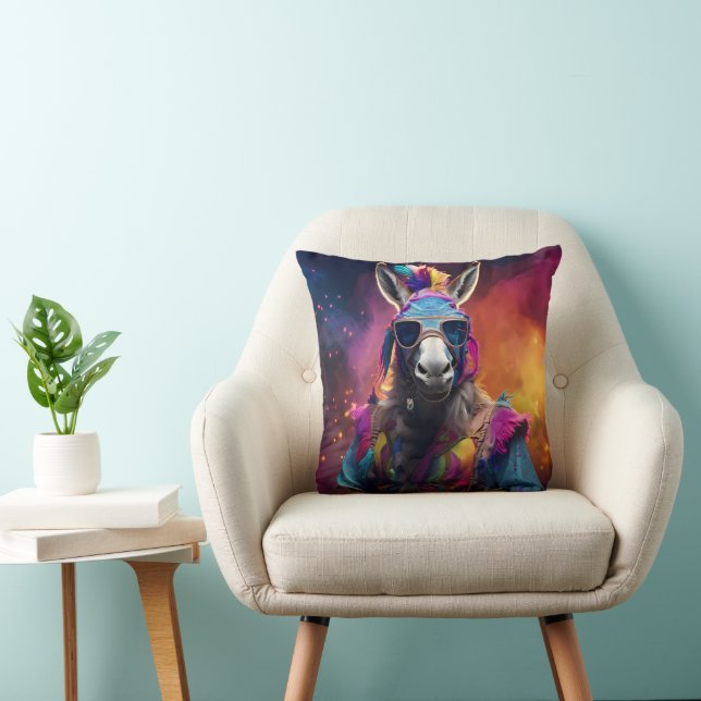 Coussin Lunettes bleues Funky Donkey (Chaise)