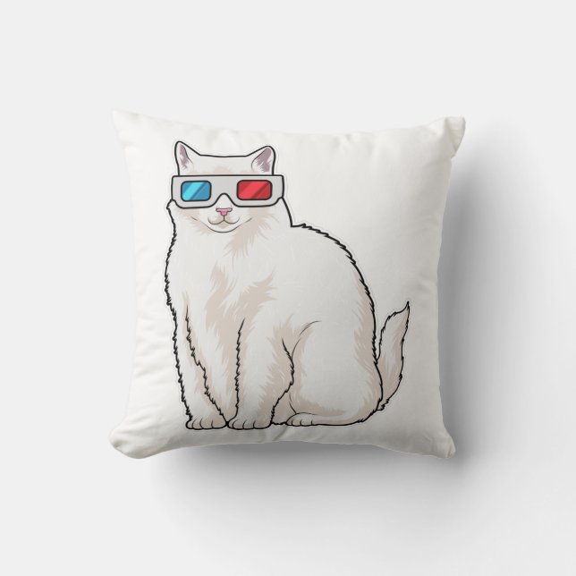 Coussin Lunettes de chat (Recto)