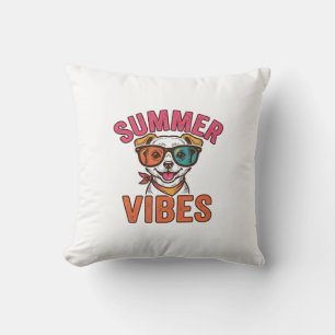 Coussin Lunettes de soleil pour chien ambiance estivale De