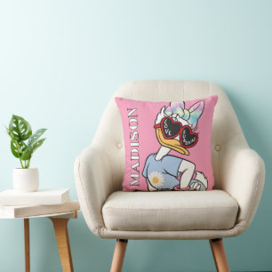 Coussin Lunettes de soleil rétro graphiques "Love Sunshine