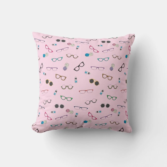 Coussin Lunettes et lentilles de contact (Recto)