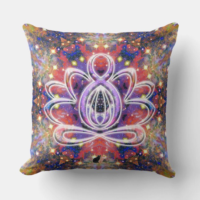 Coussin Lustré Zen Lotus (Recto)