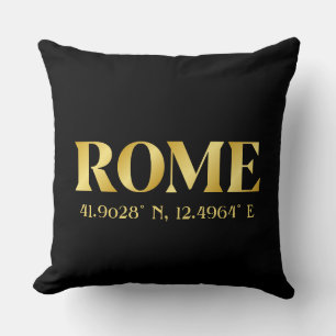 Coussin Lux Gold Rome Latitude & Longitude