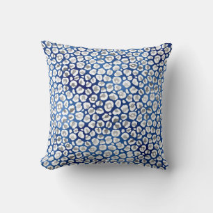COUSSIN LUXE IMPRIMER COUSHION BLEU