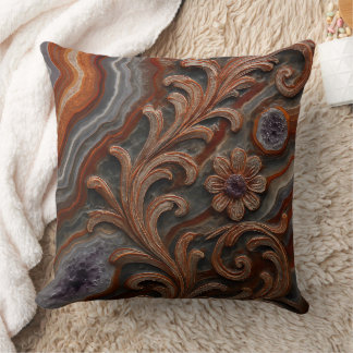 Coussin Luxury Agate and Geode Mineral Decorative Pillow