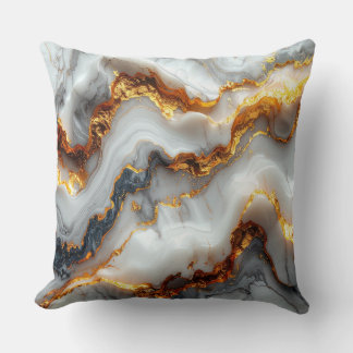 Coussin Luxury Gold Vein Marble Pillow
