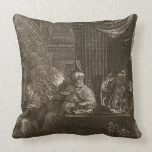 Coussin Lycaon a métamorphosé dans un loup, 1731 (la