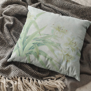 Coussin Lys blancs
