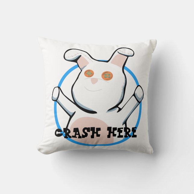 Coussin M. Fuzzy Butt - Crise Ici (Recto)