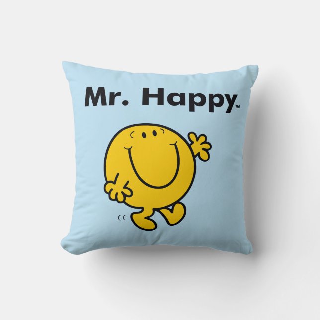 Coussin M. Men | M. Happy Est Toujours Heureux (Recto)
