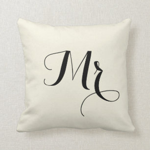 Coussin M. Striped Back Pillow - outre de blanc