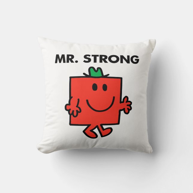 Coussin M. Strong faisant signe de la main (Recto)