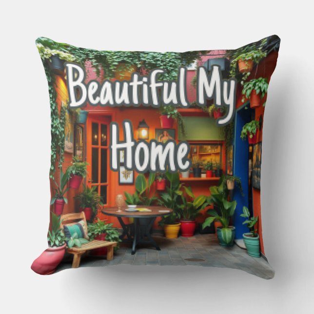 Coussin Ma Belle Maison  (Recto)