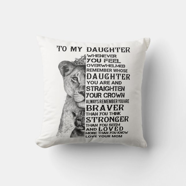 Coussin Ma fille (Recto)