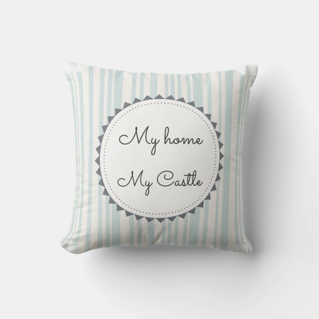 Coussin Ma maison mon château (Recto)