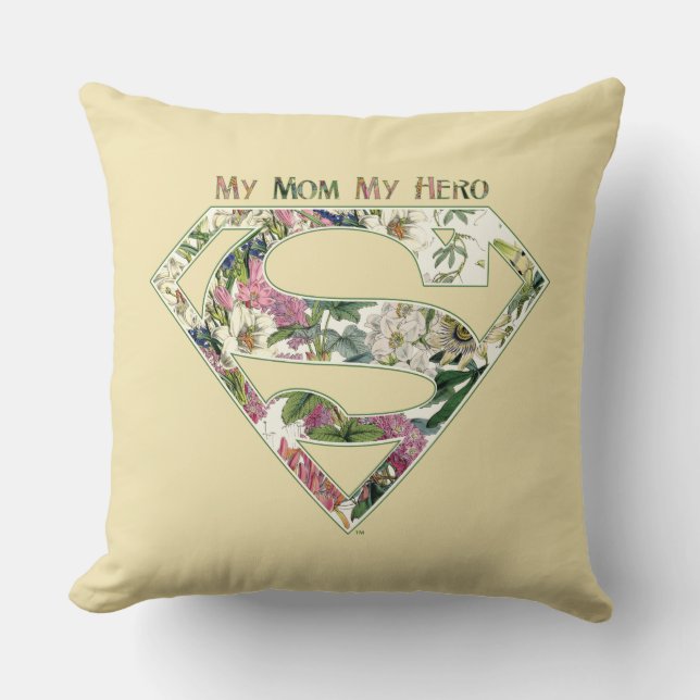 Coussin Ma mère, mon héros (Recto)