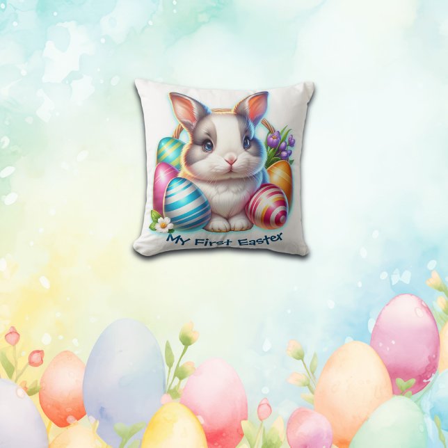 Coussin Ma première Pâques pour les garçons | (Créateur téléchargé)