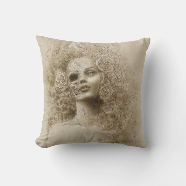 Coussin macabre d'art d'imaginaire d'oublie (Recto)