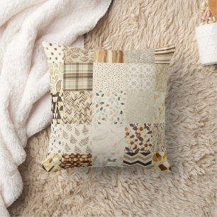 Coussin Macadamia Nut Cheat Quilt Motif 2025