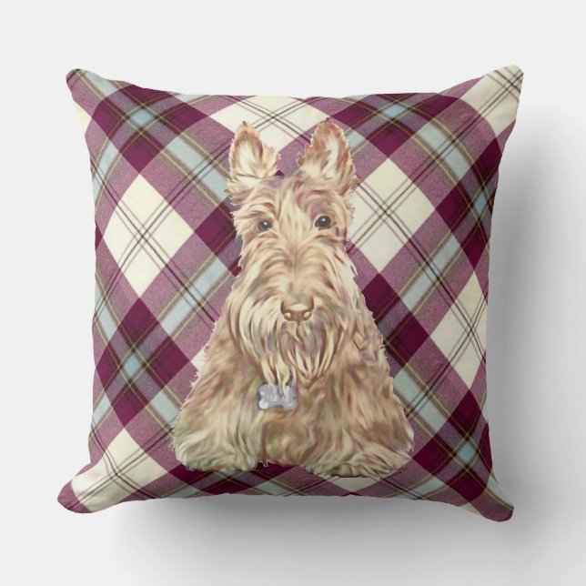 Coussin MacClean Tartan Scottie (Recto)